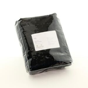 Pottery Barn Handcrafted Velvet Box Stitch Sham - (1) King Navy Blue